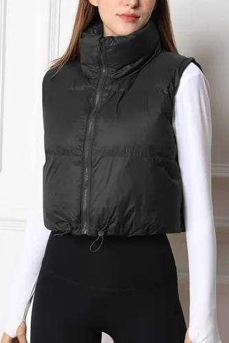 Vista 5 de AUTOMET Chaleco acolchado para mujer, sin mangas, cálido, ligero, para invierno, otoño, abrigos, ropa de moda 2023