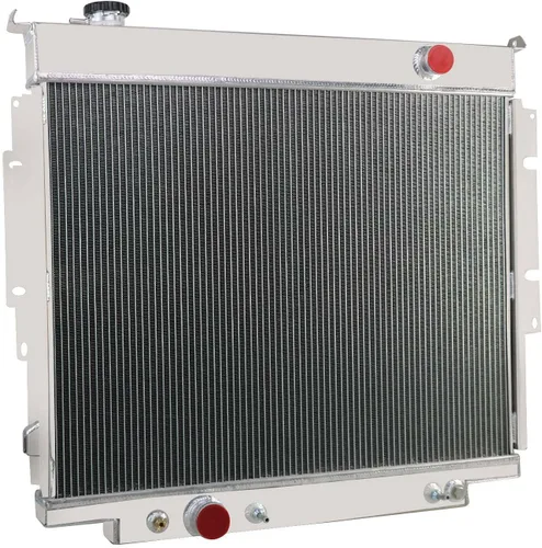 Vista 4 de Radiador de aluminio de 4 filas compatible con Ford F59 F250 F350 6.9L 7.3L V8 Diesel 1983-1996