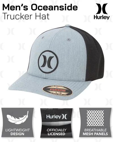 Vista 2 de Hurley Sombrero para hombre - Oceanside Flex Fitted Trucker Hat