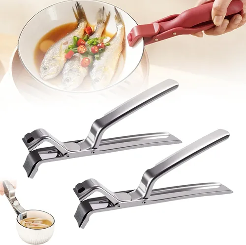 Vista 9 de Clip multiusos antiquemaduras para cocina, clip de silicona antideslizante con aislamiento térmico antiquemaduras, clip multifunción antiquemaduras