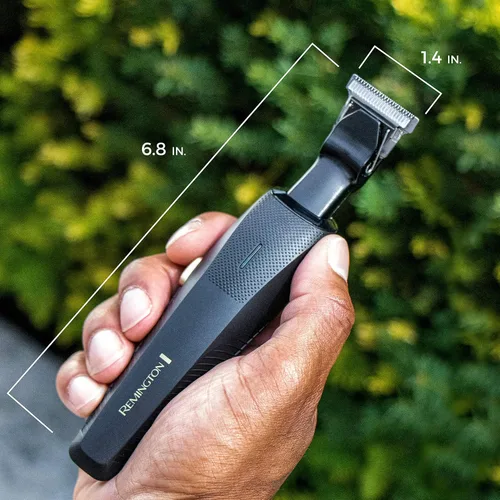 Vista 9 de Remington Ultimate Precision Multigroomer Powered Clipper, juego de 11 piezas, kit de peluquería de pelo negro