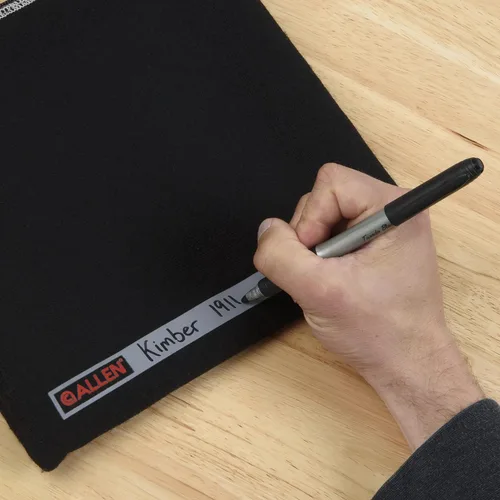 Vista 2 de Allen Company - Bolsa de almacenamiento con cerradura para pistola con etiqueta de identificación para escribir