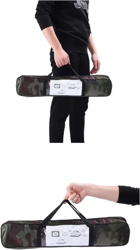 Vista 8 de HOBBN - Tienda de campaña de camuflaje para 3 – 4 personas, tela impermeable para mochileros, tiendas de campaña familiares, para senderismo
