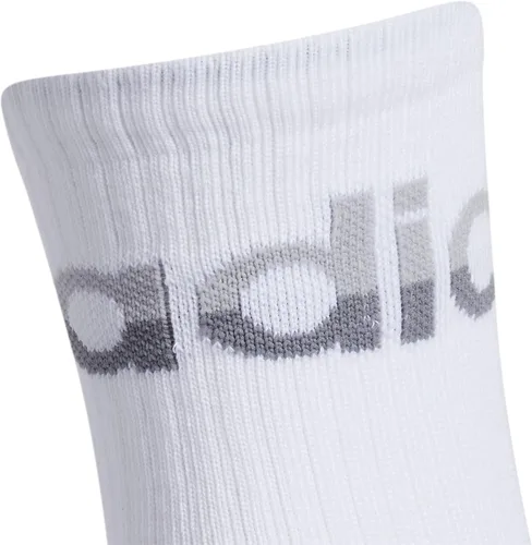 Vista 3 de adidas Calcetines lineales de cuarto alto para hombre 3 pares
