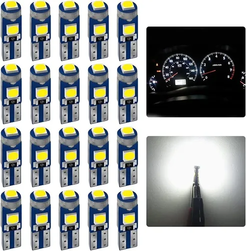 Vista 8 de AUXLIGHT 20 bombillas LED T5 para tablero de instrumentos 3030 chipsets 74 37 27 17 2721 reemplazos para puerta interior cúpula panel