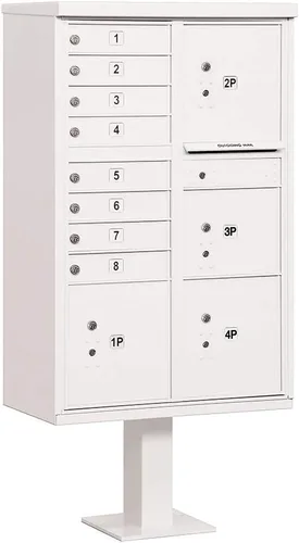 Vista 9 de Salsbury Industries 3306BLK-U 8 A Tamaño Puertas-Tipo VI-USPS Acceso Cluster Box Unidad Negro