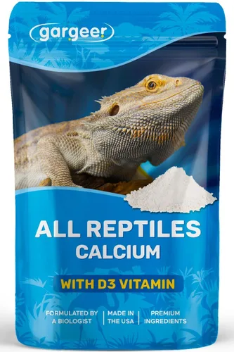 Vista 9 de Gargeer 4 onzas de calcio reptil con vitamina D3, sin fósforo, polvo ultrafino. Polvo puro, mezcla de frutas reales saborizadas, suplemento listo