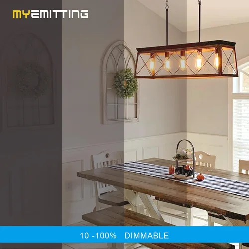 Vista 5 de Bombillas LED Edison regulables de 40 W, bombillas vintage con base E26, bombillas Edison de filamento cálido de 2700 K para candelabros, colgantes
