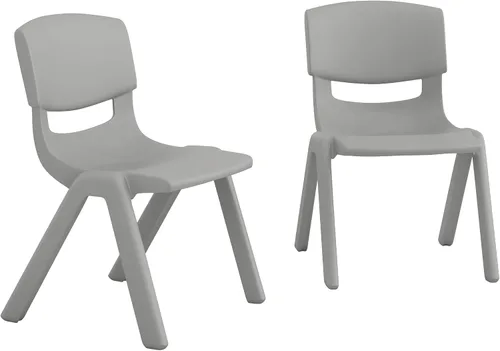 Vista 20 de Flash Furniture - Silla escolar apilable de plástico azul con altura de asiento de 10 1/2 pulgadas Variado