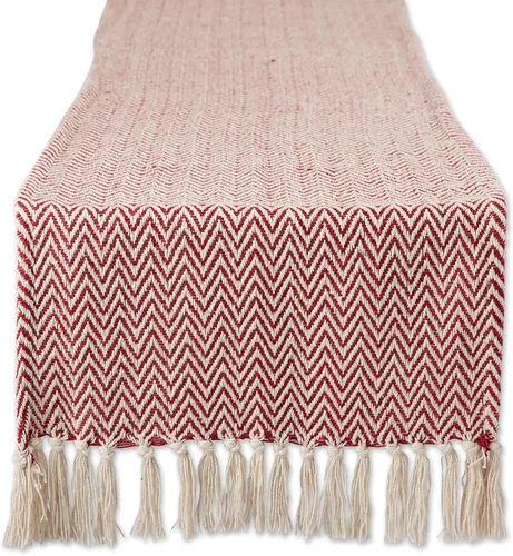 Vista 24 de DII Woven Basic - Camino de mesa Chevron de la colección de mesa, 15 x 72 pulgadas, gris
