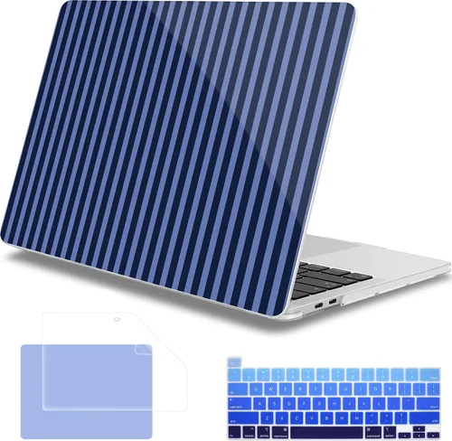 Vista 17 de Mektron Funda para MacBook Pro de 13 pulgadas 2022 2021 2020 versión A2338 M2 M1 A2289 A2251, cubierta rígida de plástico impresa para MacBook Pro