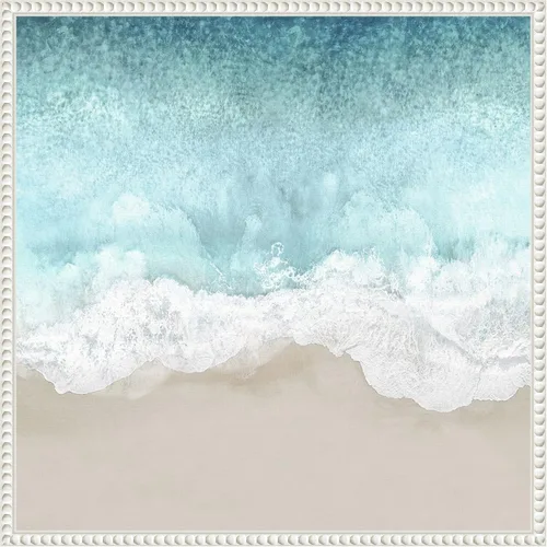 Vista 19 de Amanti Art Lienzo enmarcado para pared, 16 x 16 pulgadas, olas del océano II, por Maggie Olsen, lienzo enmarcado para pared, obras de arte de playa