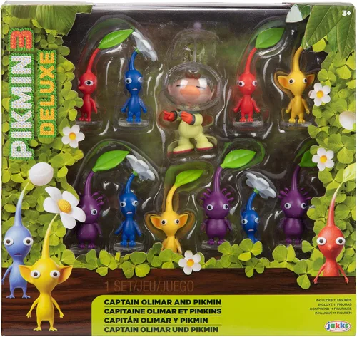 Vista 7 de Nintendo Juego de figuras de acción del Capitán Olimar y Pikmin – Incluye 11 figuras altamente detalladas – Pikmin vienen en colores amarillo, rojo
