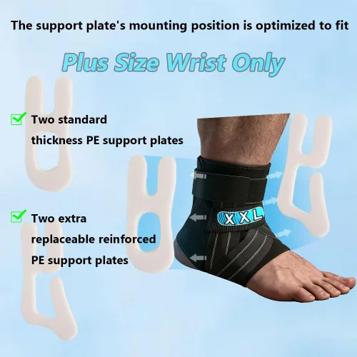 Vista 2 de King Mills Bota esguince y tendinitis peroneal para hombres de talla grande o pie hinchado. XXL para mano izquierda y derecha