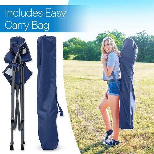 Vista 6 de RMS Silla plegable extra alta, silla de director de 31 pulgadas de altura del asiento para campamento, patio en casa y deportes, portátil y plegable