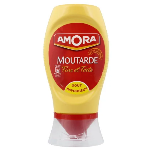 Vista 2 de French Strong Amora Dijon Mostaza Moutarde de Dijon Fine et Forte Flacon Souple 9.35 oz
