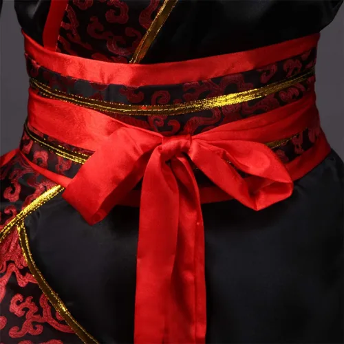 Vista 4 de Ez-sofei Disfraz tradicional chino de Hanfu antiguo para mujer, vestido de rendimiento en escenario