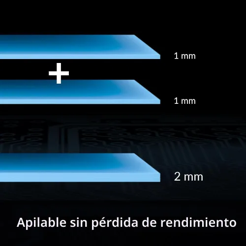 Vista 7 de ARCTIC TP-3: Almohadilla térmica de rendimiento premium, 3.937 x 3.937 x 0.059 in (apilable hasta 0.079 in sin pérdida de rendimiento), 1 pieza