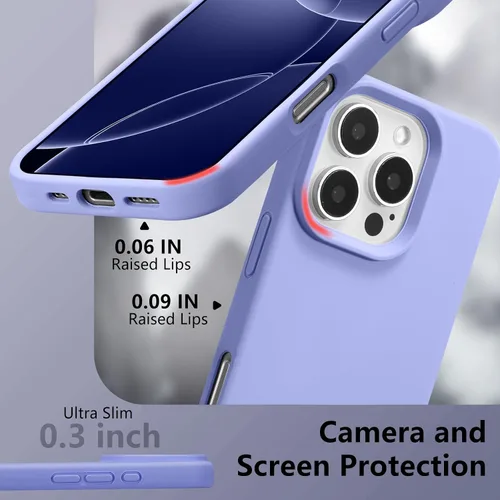 Vista 171 de Funda magnética de silicona para iPhone 13 Pro, color blanco antiguo [Compatible con Magsafe] [Forro de microfibra suave antiarañazos], funda