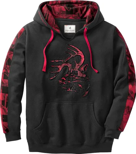 Vista 5 de Legendary Whitetails Sudadera con capucha de camuflaje para hombre Camuflaje de nieve de carbón