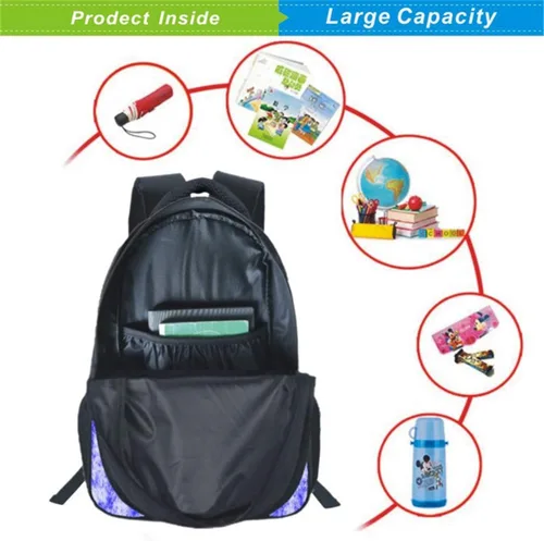 Vista 5 de XMTIHE Mochila unisex para niños y niñas, diseño de cinco noches en la escuela de Freddy's - Mochila de lona ligera para estudiantes, Estamapado 11