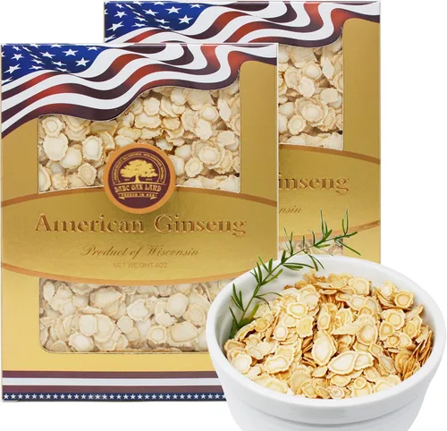 Vista 12 de Rebanadas de ginseng americano de Wisconsin, DOL American Wisconsin - Rodajas de ginseng para té, energía para hombres y mujeres, la salud mental