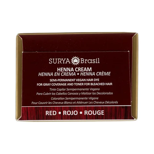 Vista 6 de Surya Brasil Productos Crema de henna, roja, 2.37 onzas líquidas