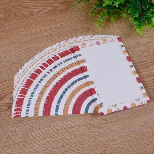 Vista 6 de STOBOK Paquete de 100 hojas de cuaderno con rayas anchas para diario