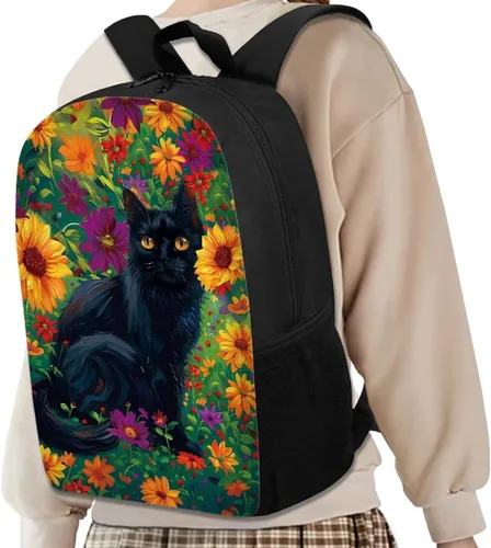 Vista 90 de HUGS IDEA Los animales frescos 3D niños escuela libro bolsa niños impresión mochilas, Baloncesto, Moderno