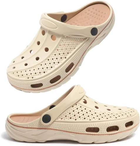 Vista 9 de INMINPIN - Zuecos ortopédicos para mujeres y hombres, con soporte de arco, zapatos de jardín, sandalias con fascitis plantar y plantillas de pies