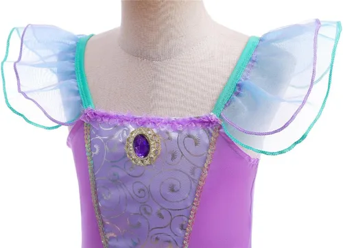 Vista 4 de Dressy Daisy Disfraz de princesa de cuentos de hadas de sirena para niñas, disfraz de cosplay