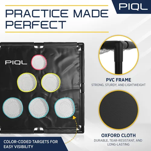 Vista 6 de Pro Pickleball Target Net – Equipo de práctica de pickle ball y juegos sociales, sistema de objetivo, práctica de almohadilla de inmersión