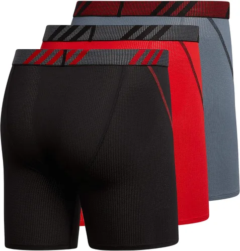Vista 5 de adidas Men's Sport Performance Mesh 3-Pack Boxer Brief
