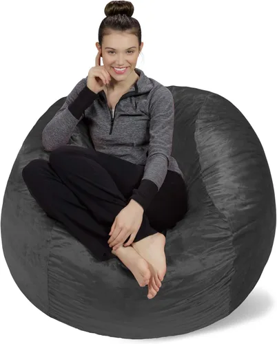 Vista 88 de [Usado] Sofa Sack Funda para Silla Puff Solo la Funda, para Adultos y Niños, Sin Relleno, Cómoda y Esponjosa, Funda de Repuesto para Silla Puff