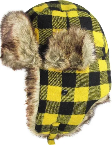 Vista 2 de Leñador a cuadros Aviador Trapper Sombrero Trooper Ear Flaps Ushanka Esquimal Frío