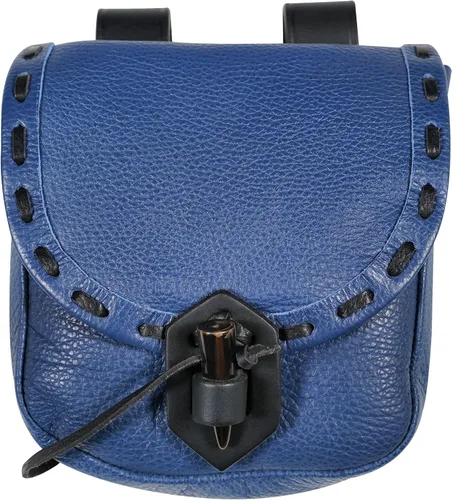 Vista 9 de Mythrojan - Bolso de Cintura de Cuero Vikingo - Accesorios para Vestimenta Medieval y Renacentista - Bolso de Cintura LARP - Bolso de Monedas