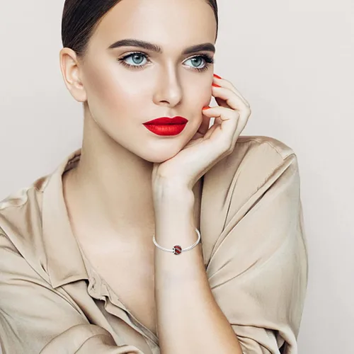 Vista 6 de Abalorios de plata de ley 925 para pulseras Pandora, regalos de joyería para mujer y niña.