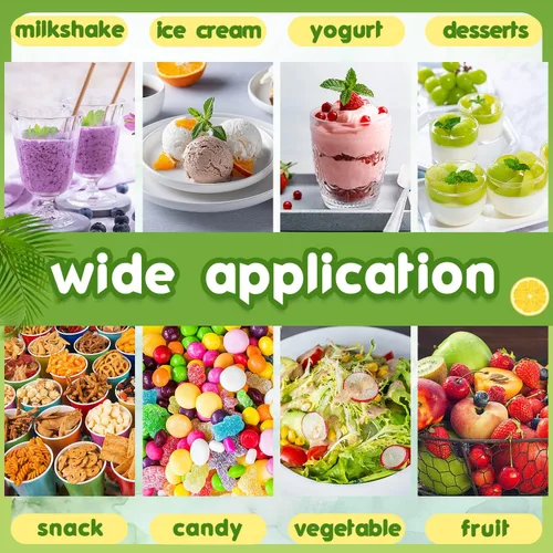 Vista 7 de Alaeseje Paquete de 50 tazas de postre de plástico de 8 onzas con tapas, vasos de plástico desechables, tazas de yogur transparente para helado