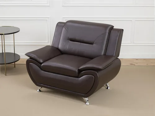 Vista 42 de Sofás de cuero para sala de estar, juego de sofá para dormitorio, apartamento, juegos de muebles de sala (a-cuero negro, sofá+sofá biplaza+silla)
