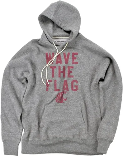 Vista 7 de Campus Lab Colección de sudadera con capucha unisex para adultos, con frase de espíritu desgastado, universitaria