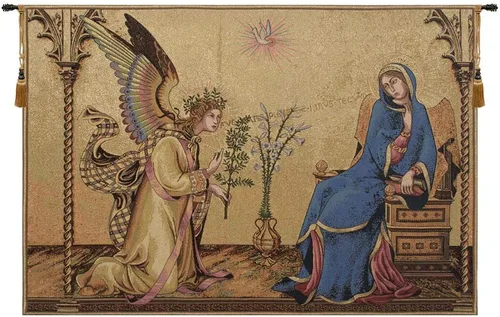 Vista 22 de Madonna Di Medjugorie - Tapiz italiano para colgar en pared, 6 pulgadas x 9 pulgadas, algodón/viscosa/poliéster por Raoul Vitale