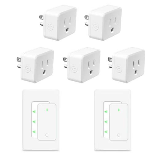 Vista 126 de NineLeaf - Enchufe de salida de control remoto, interruptor de luz de encendido y apagado inalámbrico desmontable 500FT Light Plug Decorator