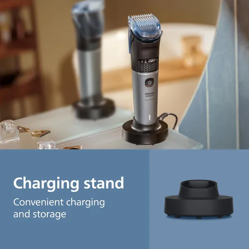 Vista 6 de Norelco Philips Recortador de barba Serie 7000, recortador 100% impermeable para hombres, 40 configuraciones de longitud de cabello, adaptabilidad