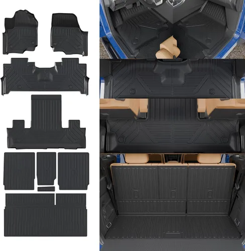 Vista 10 de Floor Mats Set (7 PCS) for 2016-2025 2026 Dodge Durango 7-Seater