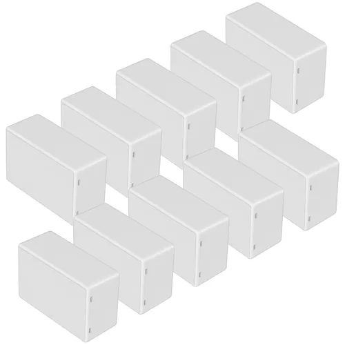 Vista 13 de LeMotech Caja de proyectos 10 piezas de plástico ABS, caja de conexiones eléctricas pequeña para electrónica, color blanco 1,97 x 1,10 x 0,59