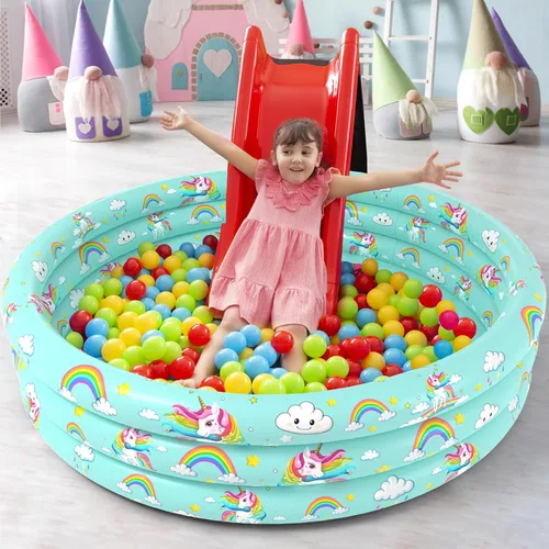 Vista 6 de Jasonwell Piscina inflable para bebés y niños – Piscina para niños pequeños, piscinas inflables para bebés, piscina inflable para niños