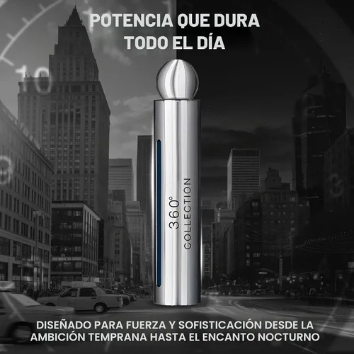 Vista 3 de Perry Ellis 360° Collection Eau De Toilette Spray para hombre, 3.4 oz (100 ml)