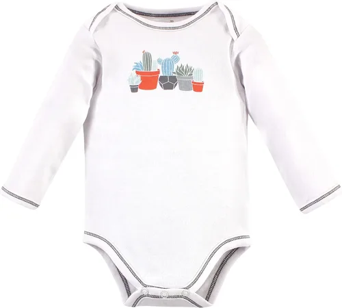 Vista 6 de Touched by Nature Unisex Baby Organic Cotton Long-Sleeve Bodysuits