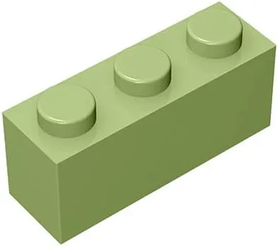 Vista 3 de Ladrillo de construcción clásico a granel de 1 x 3, 100 piezas, compatible con piezas y piezas de Lego 3622, juego creativo - 100% compatible