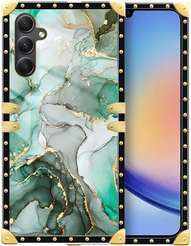 Vista 115 de Funda compatible con Samsung Galaxy A03S 4G, TPU suave de lujo y parte trasera de policarbonato duro para niñas y mujeres, funda protectora a prueba